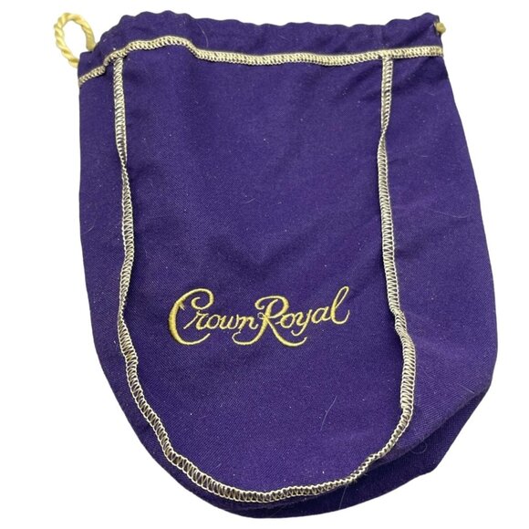 crown royal Other - Crown Royal purple gold cloth drawstring bag 9" READ